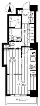パークハウス文京関口 1203 間取り図