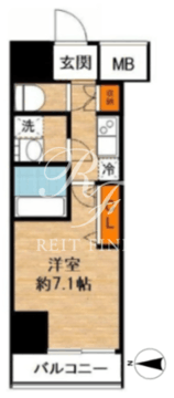 エステムプラザ東京ライズ 1003 間取り図
