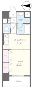 瑞穂フラッツ 302 間取り図