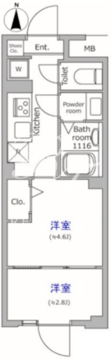 グローリオシェルト池袋本町 309 間取り図