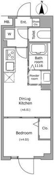 グローリオシェルト池袋本町 210 間取り図