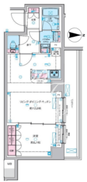 ジェノヴィア本所吾妻橋スカイガーデン 108 間取り図
