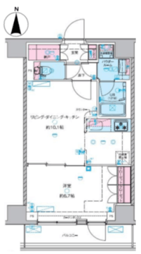 ジェノヴィア本所吾妻橋スカイガーデン 209 間取り図
