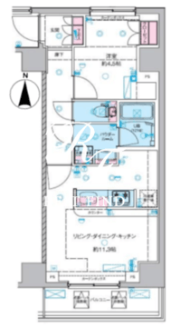 ジェノヴィア本所吾妻橋スカイガーデン 511 間取り図