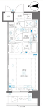 ズーム錦糸町ノース 304 間取り図