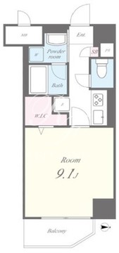 アルシェ新宿 1002 間取り図