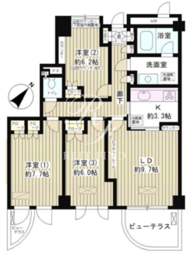 ラピュータ 604 間取り図