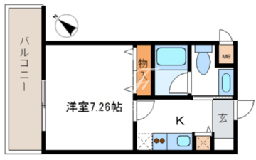 レジディア新川 405 間取り図