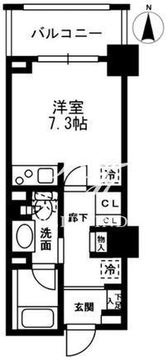 レジディア中落合 B305 間取り図
