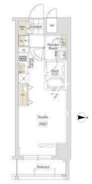 アーバネックス秋葉原イースト2 802 間取り図