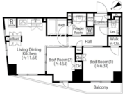 コノート茗荷谷 403 間取り図