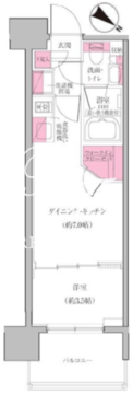 レジディア門前仲町プレイス 606 間取り図