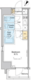 プラウドフラット戸越銀座 1107 間取り図
