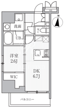 シーフォルム大井町2 701 間取り図