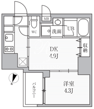 シーフォルム大井町2 403 間取り図