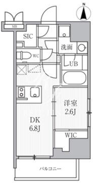 シーフォルム大井町2 902 間取り図