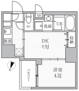 シーフォルム大井町2 1003 間取り図