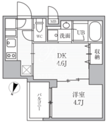 シーフォルム大井町2 1302 間取り図