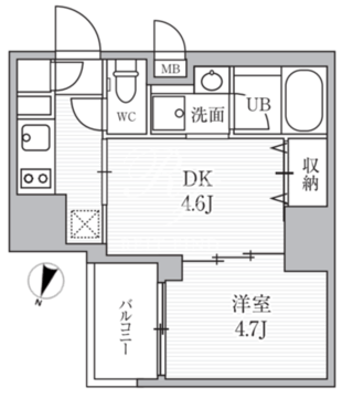 シーフォルム大井町2 1302 間取り図