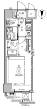 リルシア新御徒町 303 間取り図