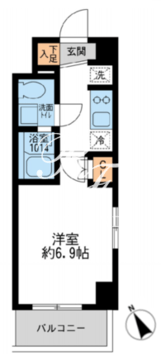 アーデン門前仲町 205 間取り図