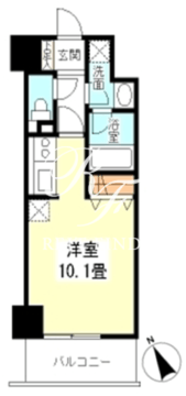 TKフラッツ渋谷 1003 間取り図
