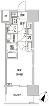 ラクラス幡ヶ谷 303 間取り図