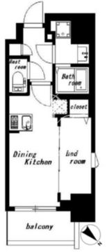 ハーモニーグラシア住吉 502 間取り図