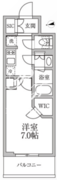 レジディア新御徒町2 610 間取り図