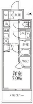 レジディア新御徒町2 610 間取り図