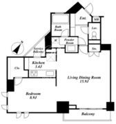 ドゥーエ西麻布2 401 間取り図