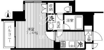 セリーズ門前仲町 612 間取り図