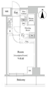 TRACK両国 402 間取り図