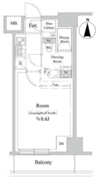 TRACK両国 802 間取り図
