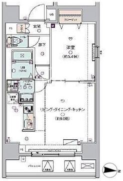 ジェノヴィア錦糸町2スカイガーデン 301 間取り図