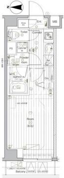 プレミアムキューブG北新宿DEUX 405 間取り図