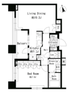 パークアクシス青山骨董通り 503 間取り図