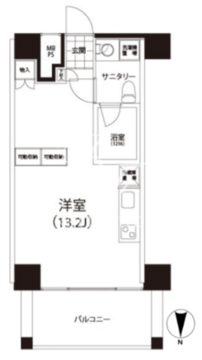 クイズ恵比寿 605 間取り図