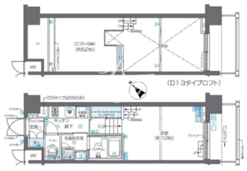ズーム芝浦 702 間取り図