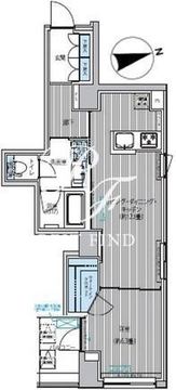 御幸レジデンス日本橋茅場町 1006 間取り図