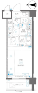 ズーム錦糸町ノース 402 間取り図
