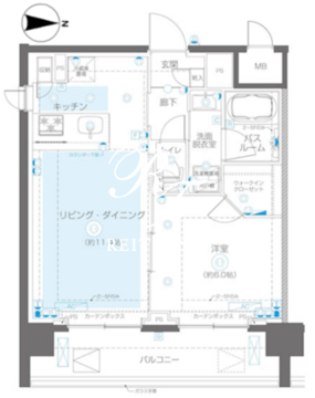 ズーム錦糸町ノース 405 間取り図