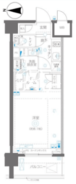 ズーム錦糸町ノース 503 間取り図