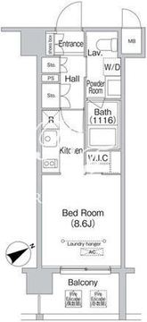 エミネンス高輪台 204 間取り図