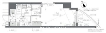 ズーム新宿夏目坂 904 間取り図