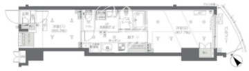 ズーム新宿夏目坂 303 間取り図