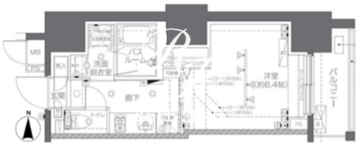 ズーム椎名町 1301 間取り図