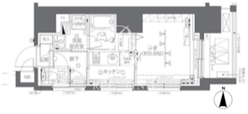 ズーム椎名町 403 間取り図