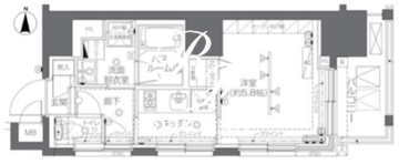 ズーム椎名町 1503 間取り図