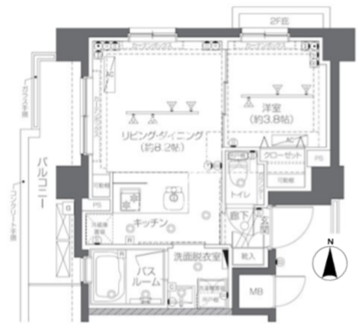 ズーム椎名町 205 間取り図
